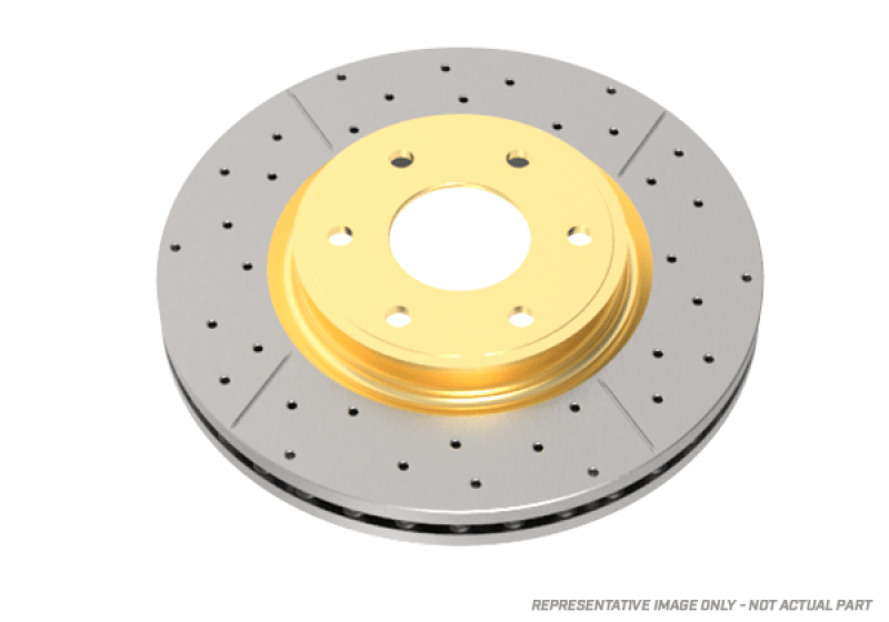 DBA 05 - 06 Pontiac GTO Front Street Series Drilled & Slotted Rotor w/Gold Hat - My Store