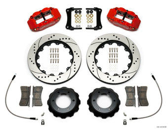 compare product Wilwood Narrow Superlite Red 6R Front Kit 14in Drilled Rotor w/ Lines 05-15 Toyota Tacoma