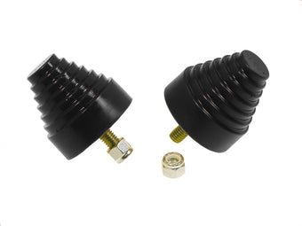 compare product Prothane Universal Bump Stop 2-1/4X2-1/4 Cone w/Stp - Black