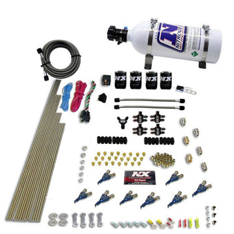 compare product Nitrous Express 8 Cyl Piranha Direct Port 4 Solenoids Nitrous Kit (200-500HP EFI Jets) w/5lb Bottle