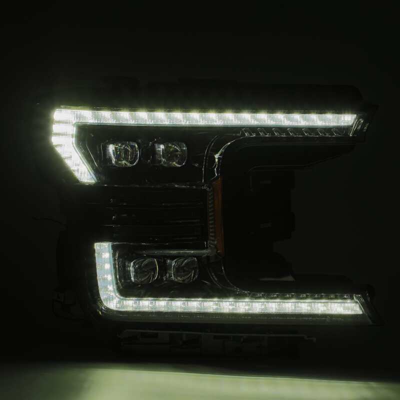 AlphaRex 18 - 20 Ford F - 150 NOVA LED Proj Headlight Plank Style Alpha Blk w/Activ Light/Seq Signal/DRL - My Store