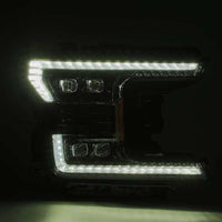 AlphaRex 18 - 20 Ford F - 150 NOVA LED Proj Headlight Plank Style Alpha Blk w/Activ Light/Seq Signal/DRL - My Store