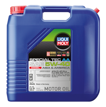 compare product LIQUI MOLY 20L Special Tec AA Motor Oil SAE 5W40 Diesel