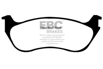 compare product EBC 02-05 Ford Explorer 4.0 2WD Yellowstuff Rear Brake Pads
