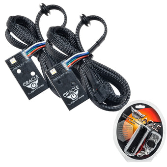 compare product Oracle 14-21 Infiniti Q50 RGB+W Headlight DRL Upgrade Kit - ColorSHIFT w/ RF Controller