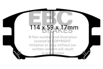 compare product EBC 02-03 Lexus RX300 3.0 2WD Ultimax2 Front Brake Pads