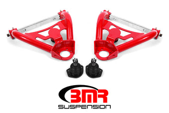 compare product BMR 64-72 A-Body Upper Non-Adj. A-Arms w/ Stock Spindles (Polyurethane) - Red