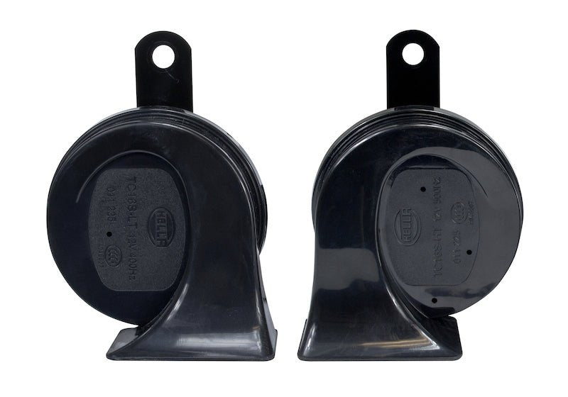 Hella Twin Trumpet Horn Kit 12V Universal - Black - My Store