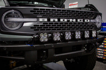 compare product Baja Designs 2021+ Ford Bronco 6 XL Linkable Light Bar Kit Plastic Bumper Mount