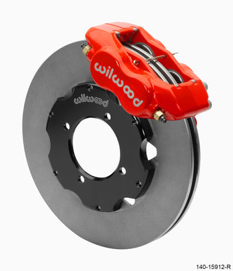 compare product Wilwood Dynalite Front Big Brake Kit 11.00in ULHP-30 Vane Plain Face Rotors - Red