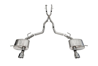 compare product Corsa 2011-2025 Dodge Durango Xtreme 2.5in Cat-Back Dual Rear Exit w/ Single 4.5in Polished Tips