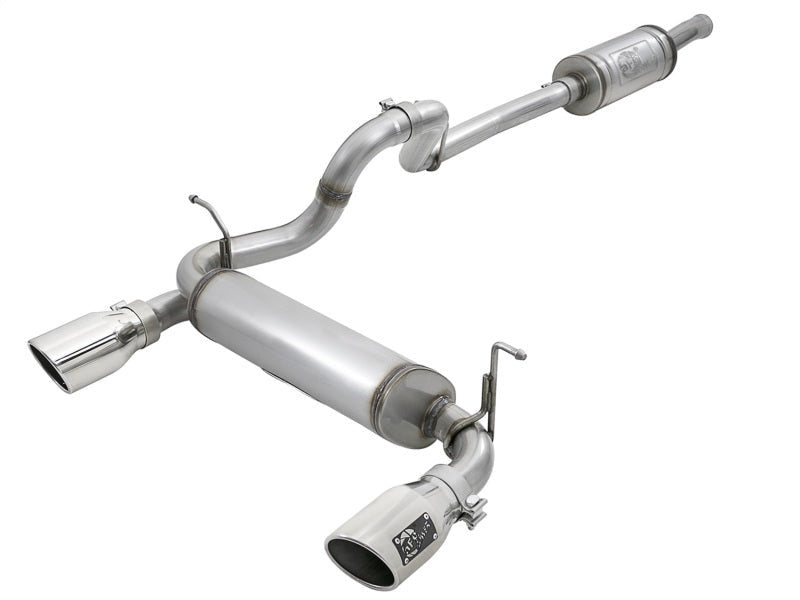 aFe Rebel Series 2.5in 409 SS Cat - Back Exhaust w/ Polished Tips 2018+ Jeep Wrangler (JL) V6 3.6L - My Store