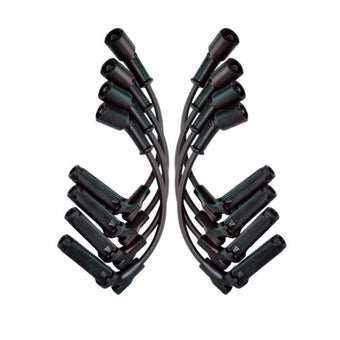 compare product Moroso GM LS 11 Inch Long Coil On Plug 90 Deg Boots Unsleeved Ultra Spark Plug Wire Set -Black