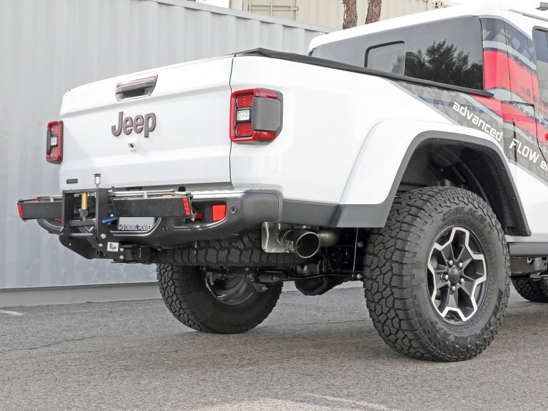 aFe 2021+ Jeep Gladiator V6 - 3.0L (td) Vulcan Series 3in 304 SS DPF - Back Exhaust System - Black Tip - My Store