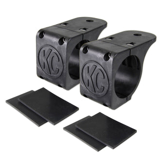 compare product KC HiLiTES Universal Tube Clamp Light Mount Bracket Set / 1.75in. to 2in. Bar (Pair)