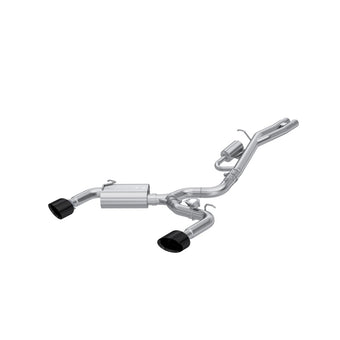 compare product MBRP 17-20 Audi RS3 2.5T T304 SS 3in Cat-Back Dual Split Rear w/ Oval Black Chrome Tips