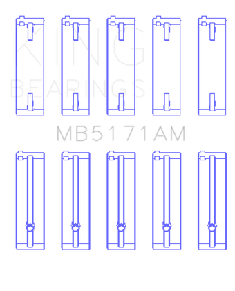 compare product King Engine Bearings Mazda FS-DE L4/FP L4/FS L4  DOHC 16 Valve  (Size +0.25) Main Bearing Set