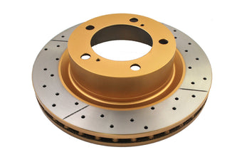 compare product DBA 07+ Toyota Landcruiser 200 Series Front Drilled & Slotted Street Series Rotor