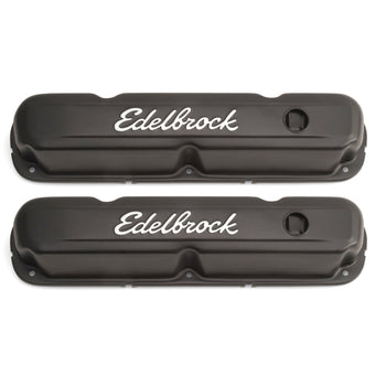 compare product Edelbrock Valve Cover Signature Series Chrysler 1965-1991 318-340-360 CI V8 Black