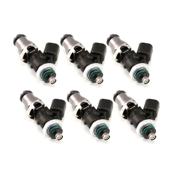 compare product Injector Dynamics 1340cc Injectors-48mm Length-14mm Grey Top-14mm L O-Ring(R35 Low Spacer)(Set of 6)