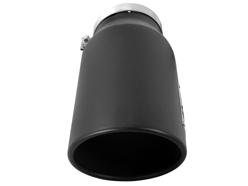 aFe POWER MACH Force - Xp 5in 304 Stainless Steel Exhaust Tip 5In x 7Out x15Lin Bolt - On Right - Blk - My Store
