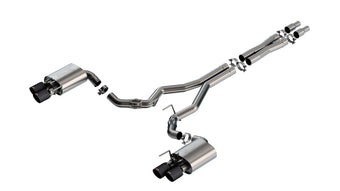 compare product Borla 2024 Ford Mustang GT 5.0L V8 w/ Active Exhaust ATAK Cat-Back Exhaust System - Carbon Fiber
