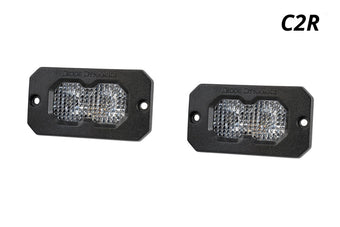 compare product Diode Dynamics C2R White Flood Flush Mount LED Pod (Pair)