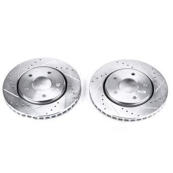compare product Power Stop 08-16 Chrysler Town & Country Front Evolution Drilled & Slotted Rotors - Pair