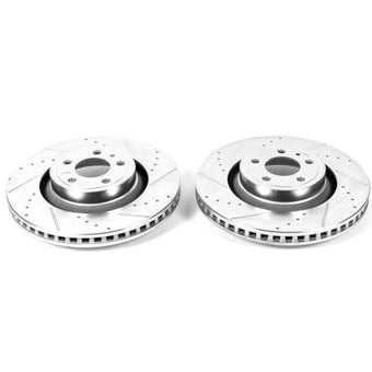 compare product Power Stop 15-19 Ford Mustang Front Evolution Drilled & Slotted Rotors - Pair