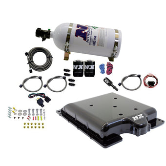 compare product Nitrous Express Dodge Hellcat/Demon Supercharger Lid Nitrous Kit (100-400HP) w/10lb Bottle