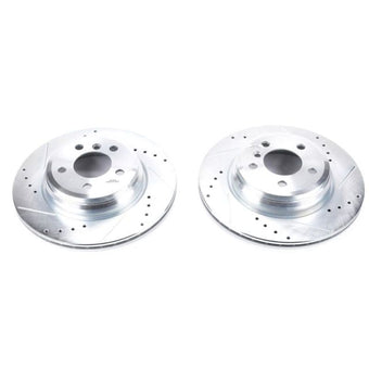 compare product Power Stop 2016 BMW 328i Rear Evolution Drilled & Slotted Rotors - Pair