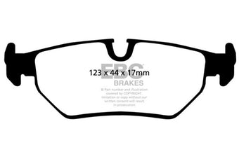 compare product EBC 93-97 Aston Martin DB7 3.2 Supercharged Redstuff Rear Brake Pads