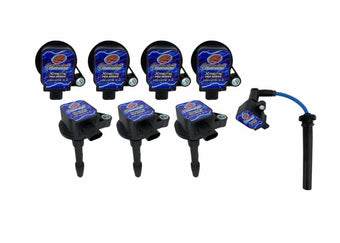 compare product Granatelli 18-23 Ford 5.0L 4V Hi-Perf Coil-On-Plug Wire Conn Kit w/Coil Packs - Red (65K Volt)