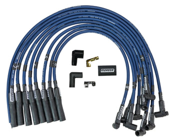 compare product Moroso Chevrolet Big Block Ignition Wire Set - Ultra 40 - Unsleeved - HEI - Over Valve - Blue