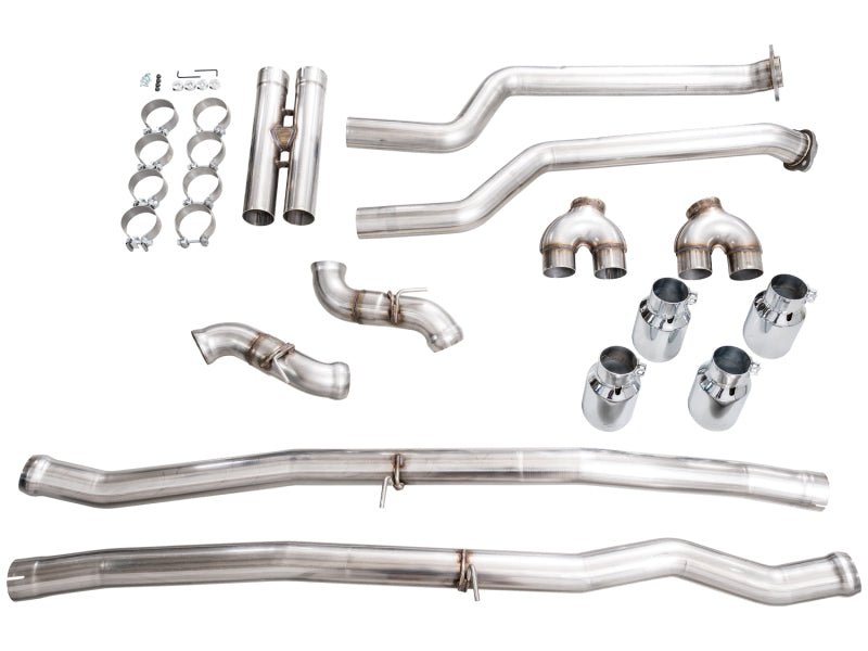 AWE Tuning BMW G90/G99 M5 Track Edition Cat - Back Exhaust - Chrome Silver Tips - My Store