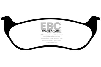 compare product EBC 02-07 Jeep Liberty 2.4 Extra Duty Rear Brake Pads