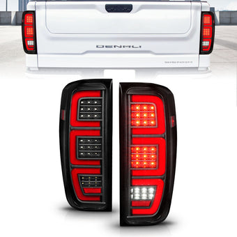 compare product ANZO 19-23 GMC Sierra 1500/2500HD/3500HD Black Replacement Full LED Bar Tail Light