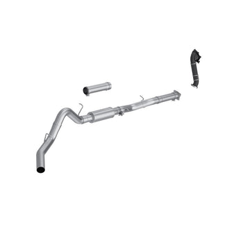 compare product MBRP 01-04 Chevy Silverado / GMC Sierra 2500/3500HD 4in OD CatBack Single Side Exit w/ Downpipe - AL