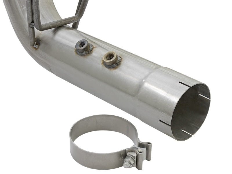 aFe ATLAS 4in DPF - Back Alum Steel Exhaust System w/Dual Exit Polished Tip 2017 GM Duramax 6.6L (td) - My Store