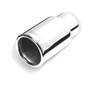 compare product Gibson Rolled Edge Straight-Cut Tip - 3.5in OD/2.5in Inlet/6in Length - Stainless