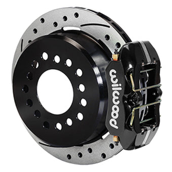 compare product Wilwood Dynapro 12 Bolt Low-Pro Rear Kit w/ E-Brake 11in Drilled & slotted / 2.75-2.81in off - Black