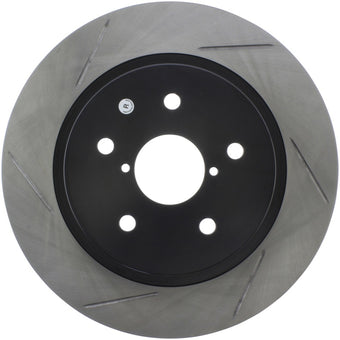 compare product StopTech 16-17 Subaru WRX w/EyeSight Technology Sport Slotted Rear Right Rotor