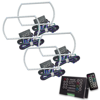 compare product Oracle Chevy Silverado 07-13 Halo Kit Square Style - ColorSHIFT w/ 2.0 Controller