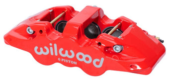 compare product Wilwood Caliper-Forged Dynalite w/Dust Seal-Red 4.04in Pistons, 1.25in disc,