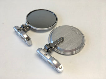 compare product CRG Hindsight Folding 3 in. Round Bar-End Mirror Left - Silver