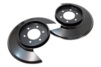 compare product Kentrol 55-83 Jeep CJ Disc Brake Dust Cover Jeep Black Powdercoat Stainless