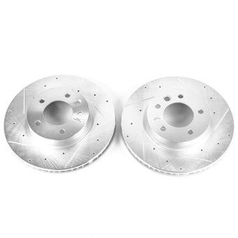 compare product Power Stop 04-06 Porsche Cayenne Front Evolution Drilled & Slotted Rotors - Pair