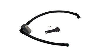 compare product J&L 19-23 Chevy Silverado/GMC Sierra 1500 2.7L Passenger Side Oil Separator 3.0 - Clear Anodized