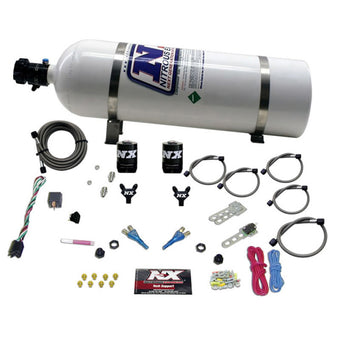 compare product Nitrous Express GM EFI Dual Nozzle Nitrous Kit (100-300HP) w/15lb Bottle