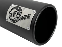 aFe SATURN 4S 4in SS Intercooled Exhaust Tip - Black 4in In x 5in Out x 12in L Bolt - On - My Store